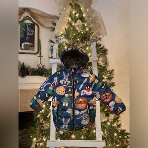 Warner Bros. Looney Tunes Kids Jacket - Blue and Black 3T